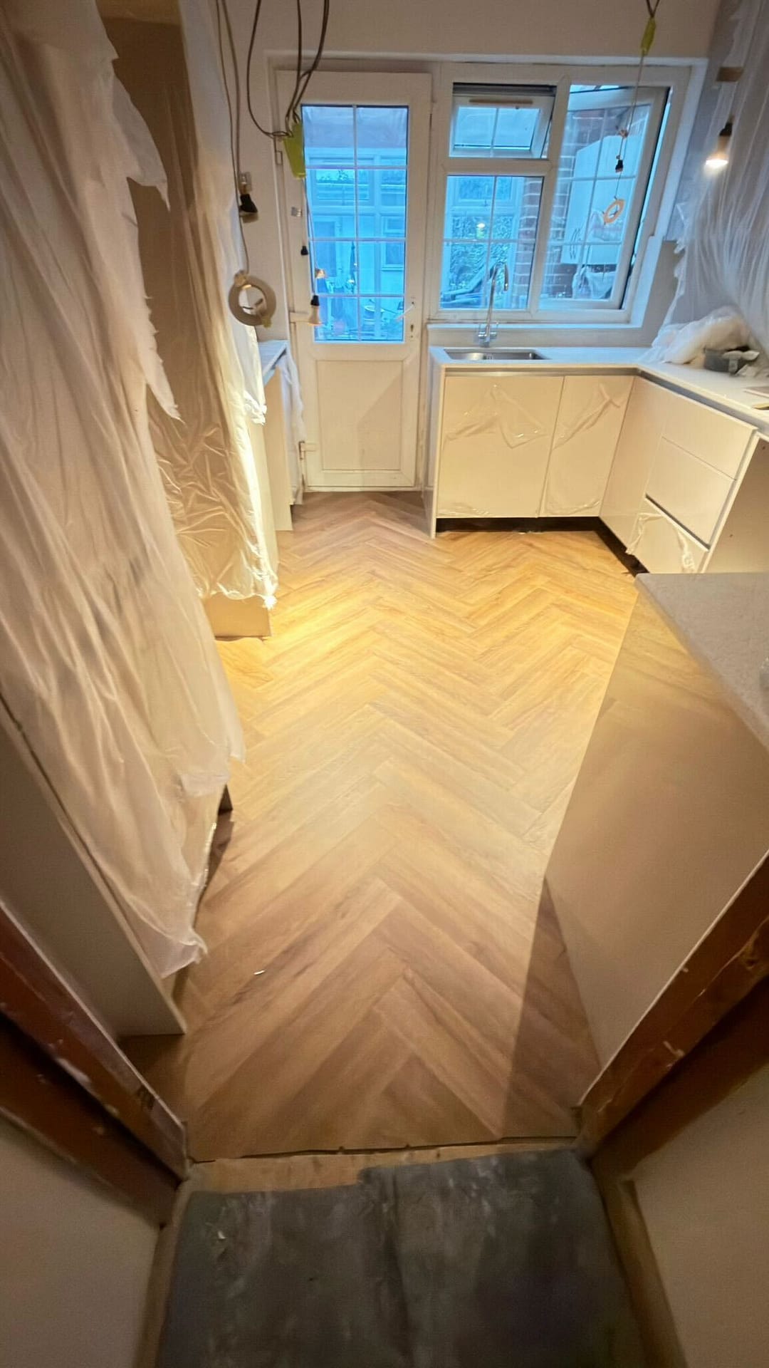 Kitchen refurbishment in progress, Ealing W5 — The Bearded Property Co, call 020 8050 9389