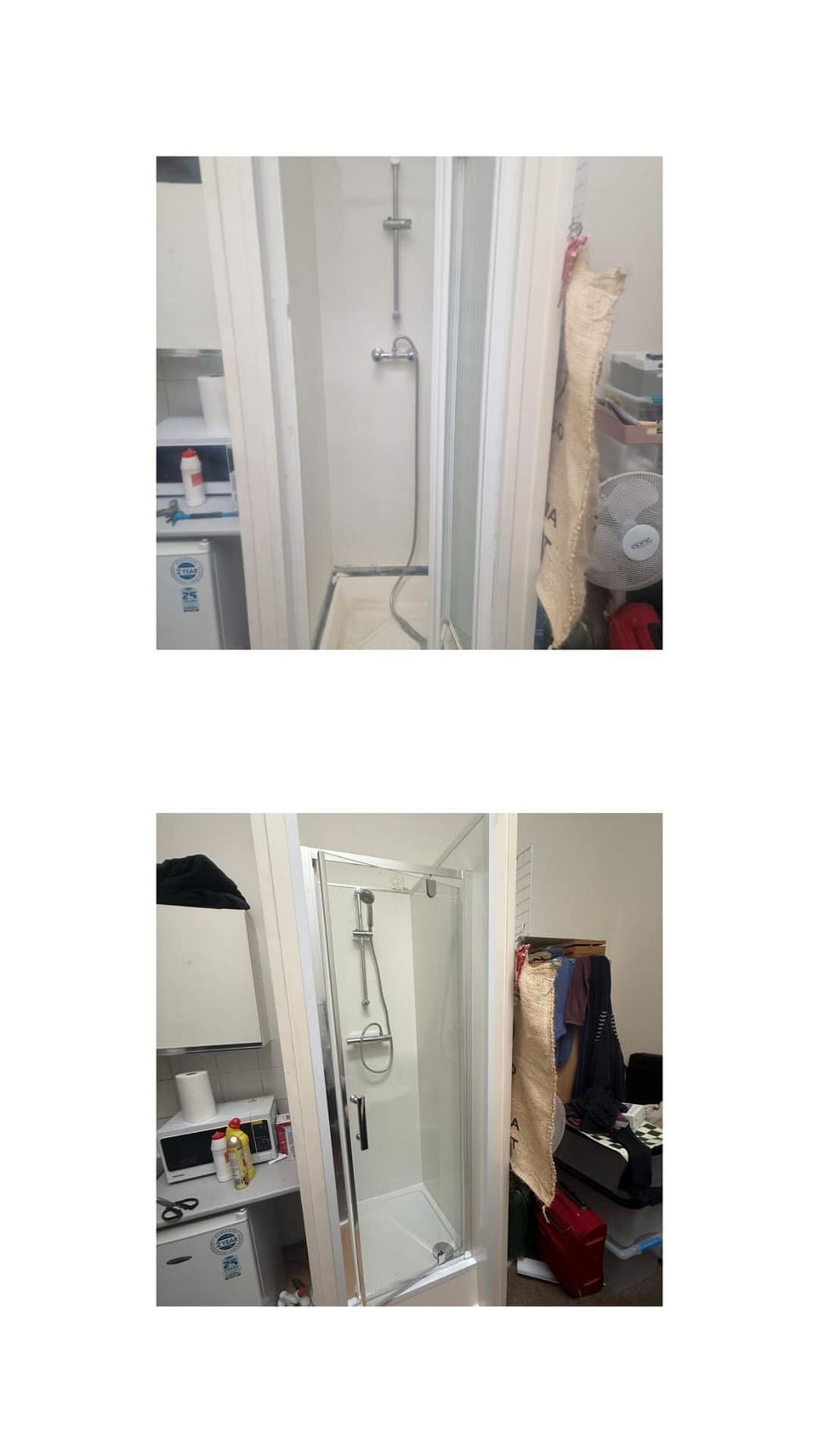 New shower cubicle installed for large HMO in Paddington London